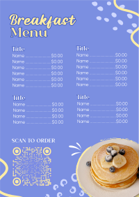 Breakfast Pancake Menu Image Preview