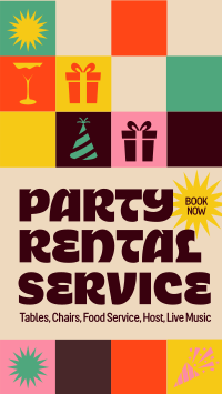 Retro Party Rental Instagram Story Design