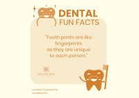 Dental Facts Postcard