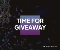 Time For Giveaway Facebook Post