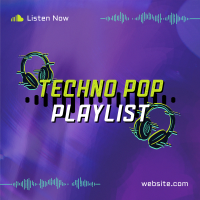 Techno Pop Music Instagram Post Image Preview