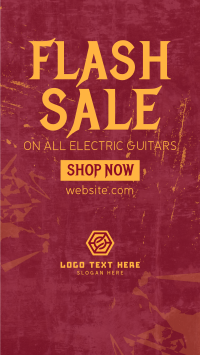 Guitar Flash Sale TikTok Video Design