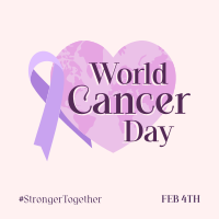 World Cancer Day Heart Linkedin Post Design