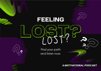 Lost Motivation Podcast Postcard