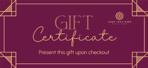 Pleasantly Elegant Gift Certificate Image Preview