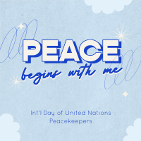 United Nations Peace Begins Instagram Post Design