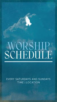 Simple Church Schedule TikTok Video