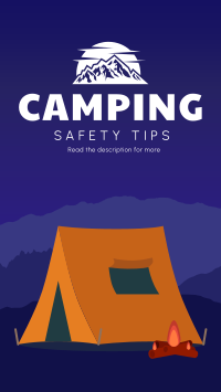 Safety Camping Instagram Story