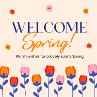Welcome Spring Greeting Instagram Post
