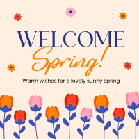 Welcome Spring Greeting Instagram Post Image Preview