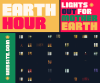Mondrian Earth Hour Reminder Facebook Post