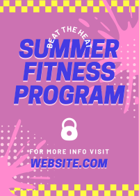 Summer Fitness Training Flyer