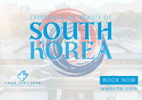 Korea Travel Package Postcard Design