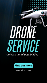 Modern Professional Drone Service Facebook Story