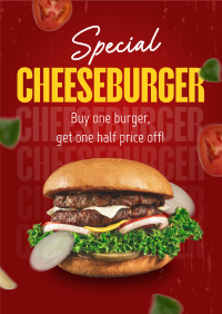 Special Cheeseburger Deal Poster