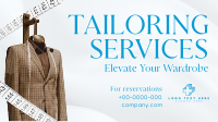 Tailoring Services Elegant Facebook Event Cover Design