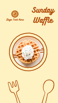 Yummy Waffle Plate Instagram Story