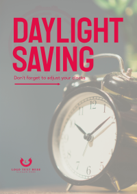 Daylight Saving Reminder Poster