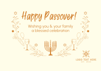 Celebrate Passover Postcard