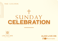 Sunday Celebration Postcard