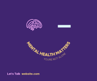 Mental Health Matters Facebook Post Design