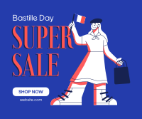 Super Bastille Day Sale Facebook Post