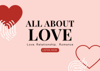 All About Love Postcard