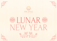 Lunar Year Red Envelope Postcard Image Preview