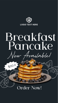 Breakfast Blueberry Pancake Facebook Story