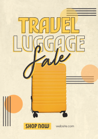 Travel Luggage Discounts Poster