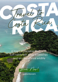 Travel To Costa Rica Poster