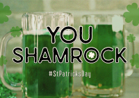 St. Patrick's Shamrock Postcard