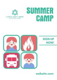 Summer Camp Registration Poster