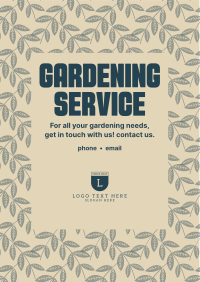 Full Leaf Gardening  Flyer