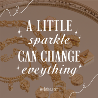 Sparkling Jewelry Quote Instagram Post Image Preview