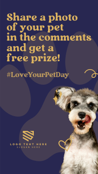 Cute Pet Lover Giveaway Facebook Story