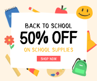 Back to School Discount Facebook Post