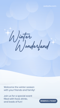 Winter Wonderland Facebook Story Image Preview