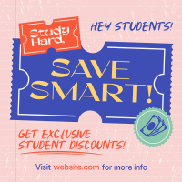 Student Discount Note Instagram Post Design