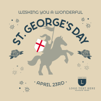 England St George Day Instagram Post Design
