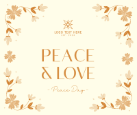Floral Peace Day Facebook Post