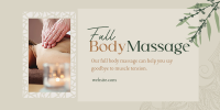 Luxe Body Massage Twitter Post