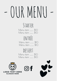 Cute and Dainty Menu Image Preview