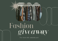 Elegant Fashion Giveaway Postcard Design