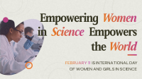 Science Women Quote Animation