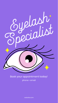 Eyelash Specialist Instagram Story