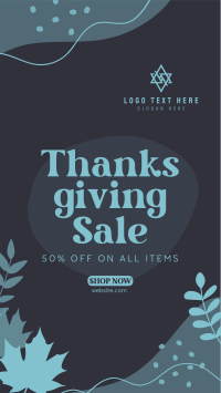 Thanksgiving Flash Sale Facebook Story