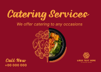 Food Catering Services Postcard