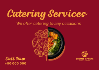 Food Catering Services Postcard