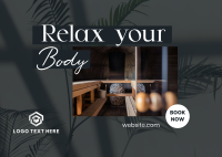 Relaxing Body Massage Postcard